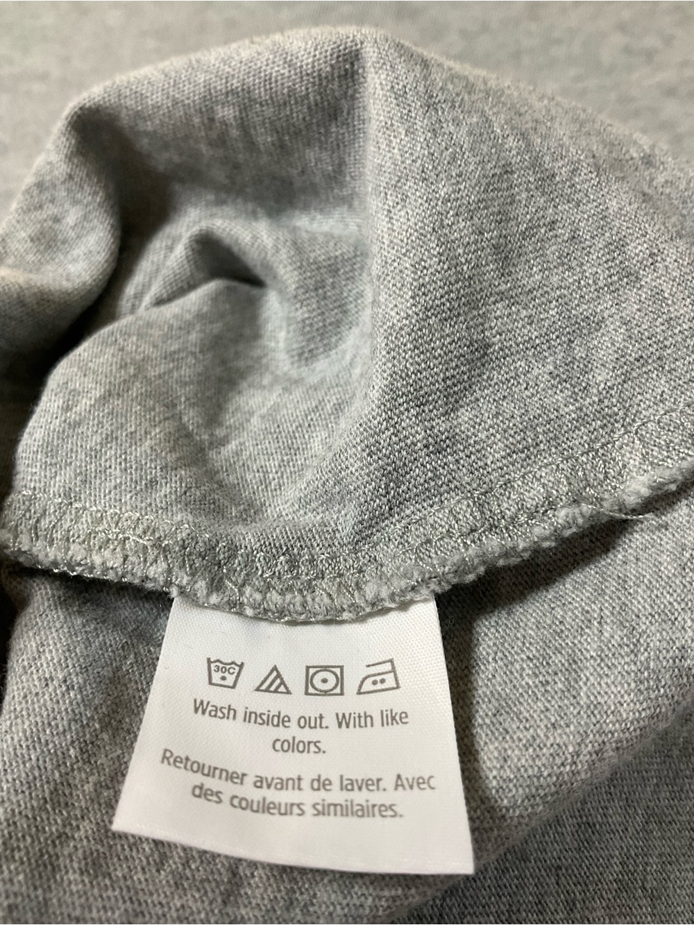 Gymboree Gray Long Sleeve Tee with Red Sleeves & Bulldog Patch - Picture 8 of 8